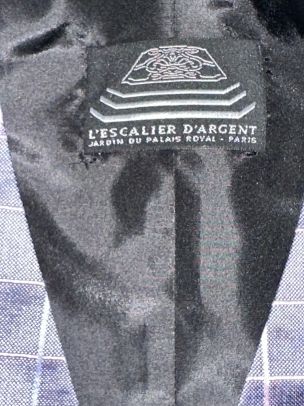 L’Escalier d’Argent Paris Men’s Vest Waistcoat Plaid Made in France